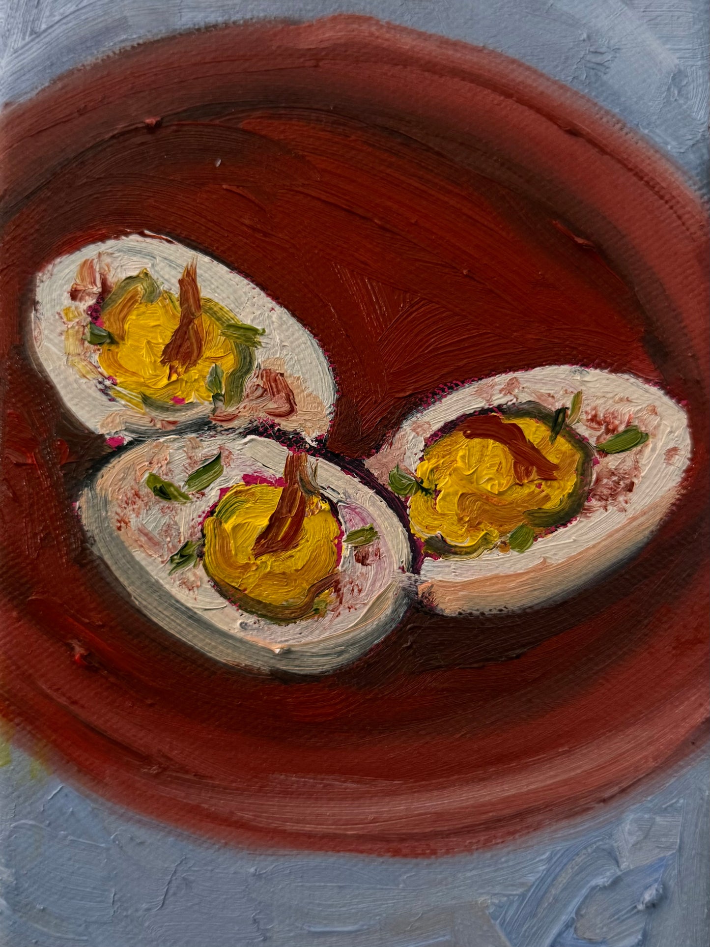 “Deviled Eggs” 5x7 Original Painting