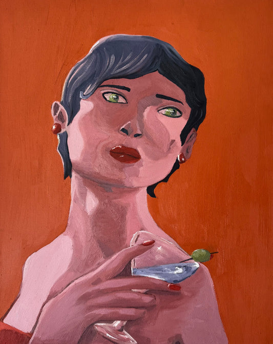 “Lady in Orange” 16x20 Original Painting