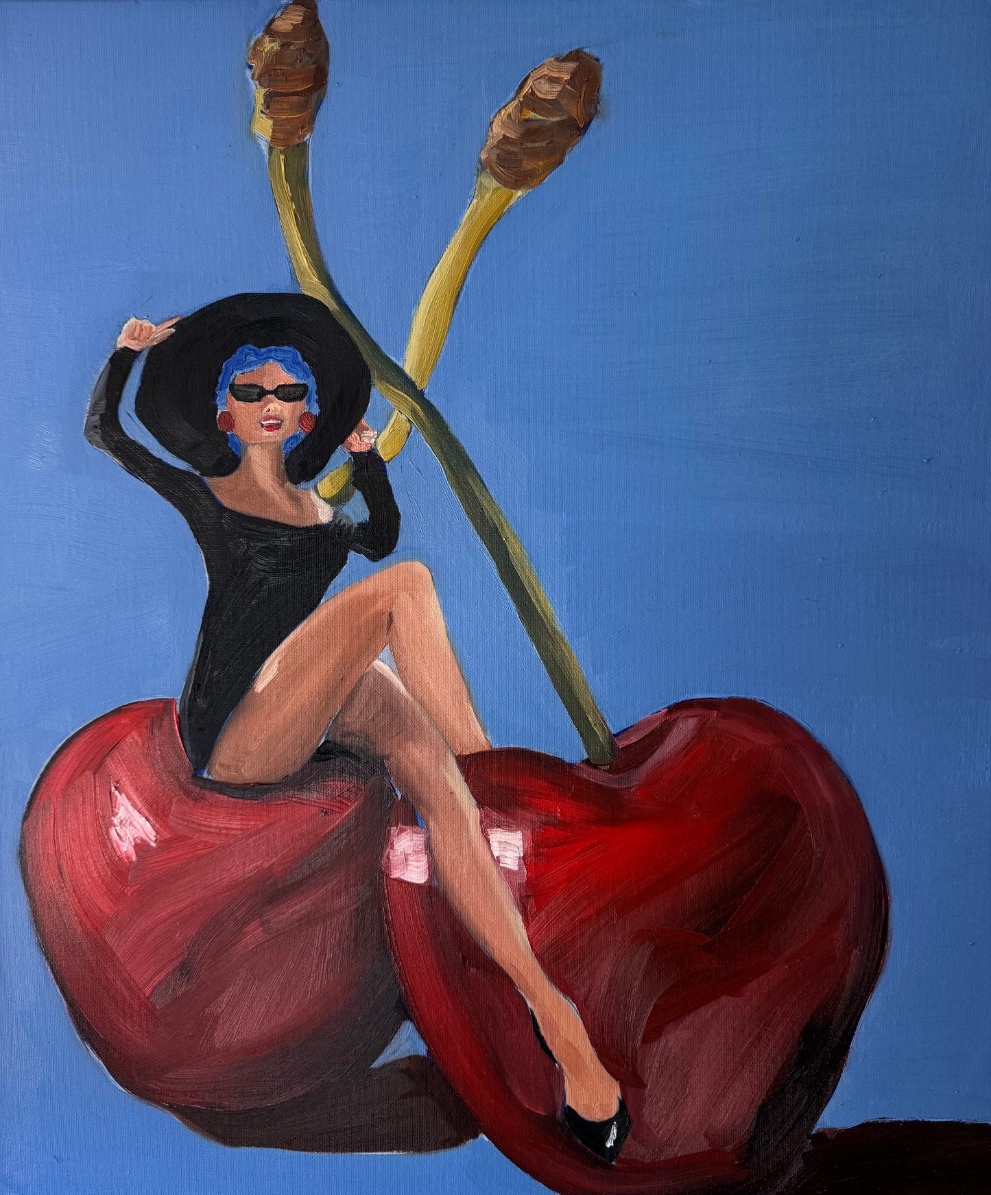 “Cherry Lady” 20x24 Original Painting