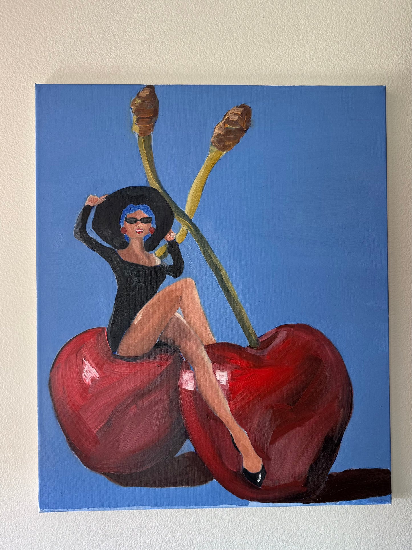 “Cherry Lady” 20x24 Original Painting