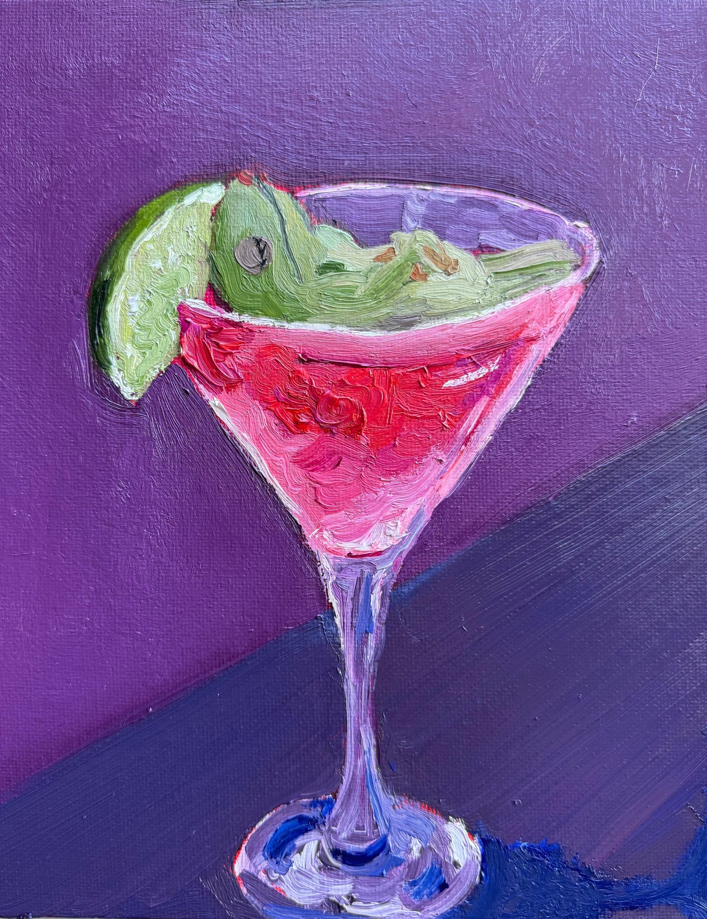 “Froggy Cosmo” 8x10 Original Painting