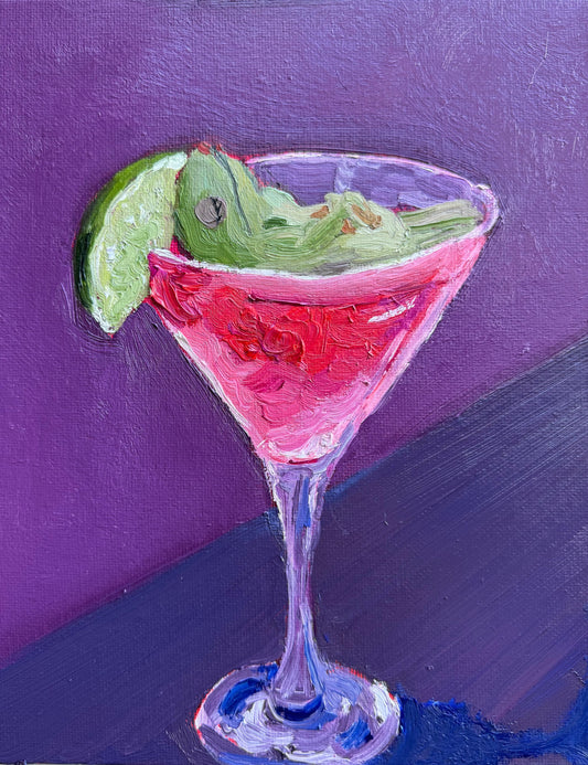 “Froggy Cosmo” 8x10 Original Painting