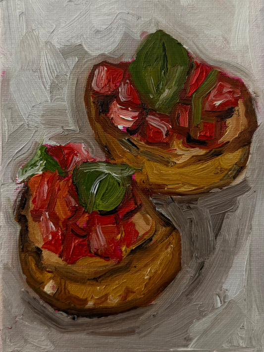 “Bruschetta” 5x7 Original Painting