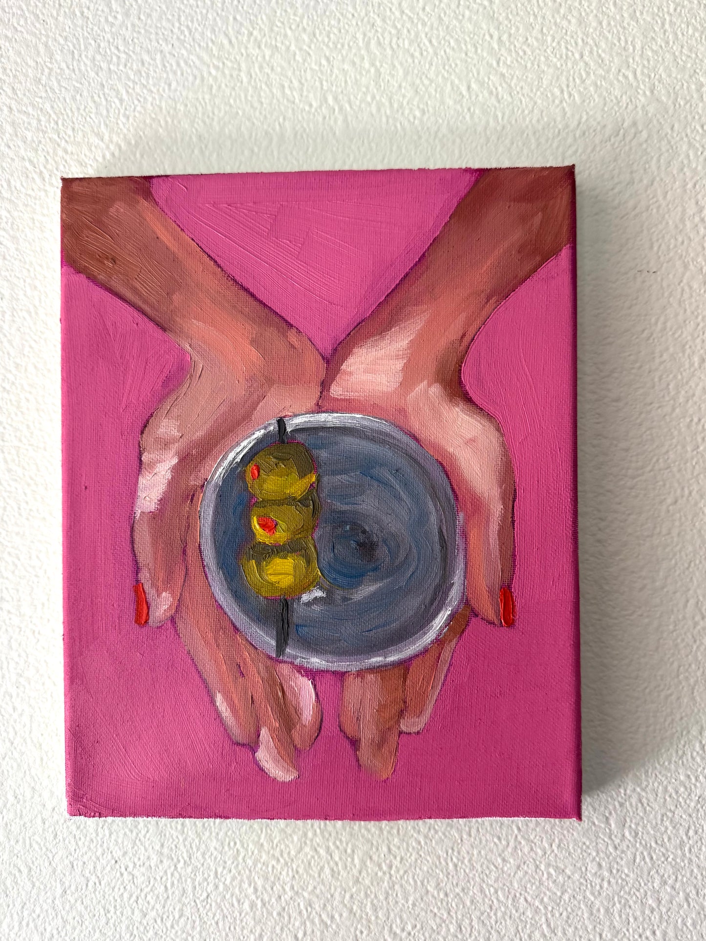 “Holding a Martini” 8x10 Original Painting