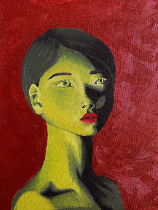 “Lady in Red” 16x20 Original Painting